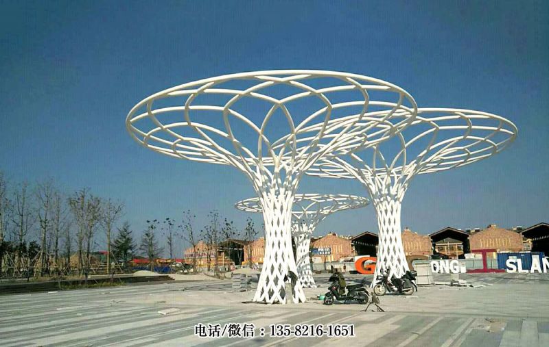 景區(qū)景點不銹鋼抽象鏤空樹雕塑 景區(qū)景點不銹鋼抽象鏤空樹雕塑